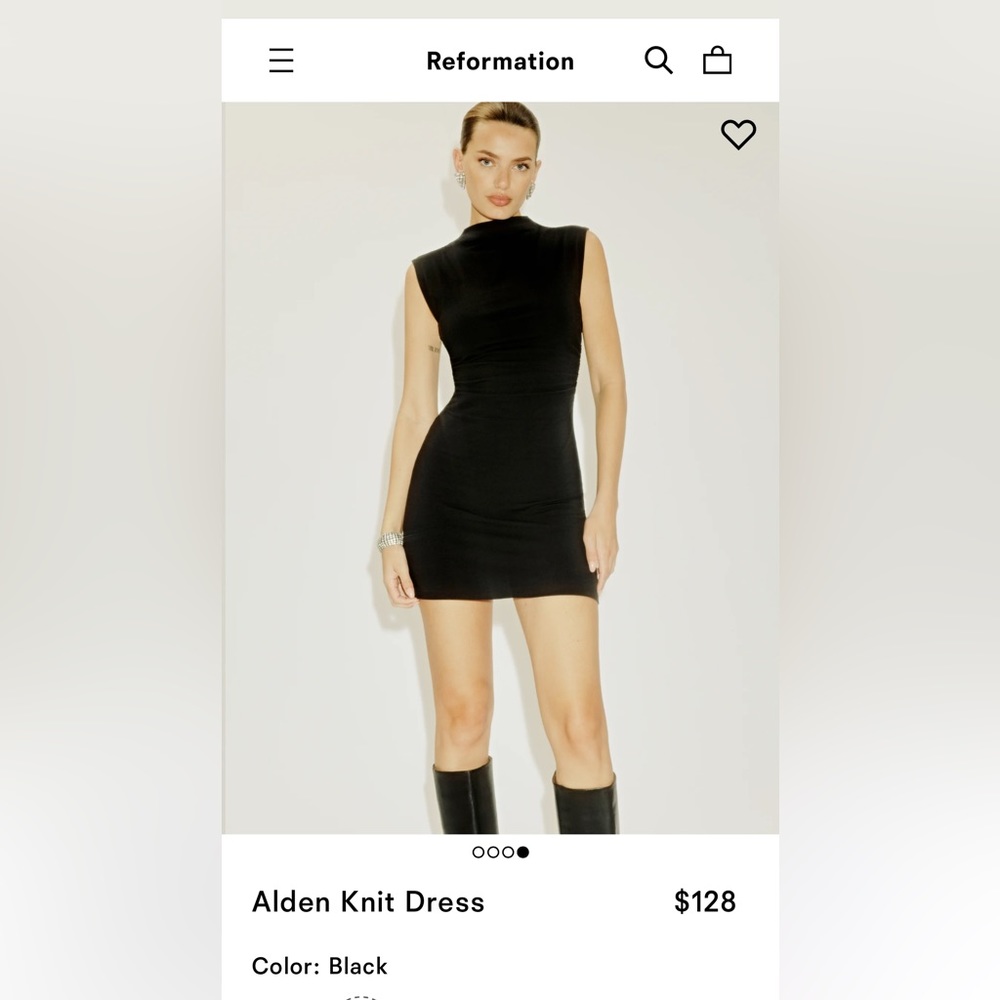 NWT Reformation Jeans Alden Knit Dress